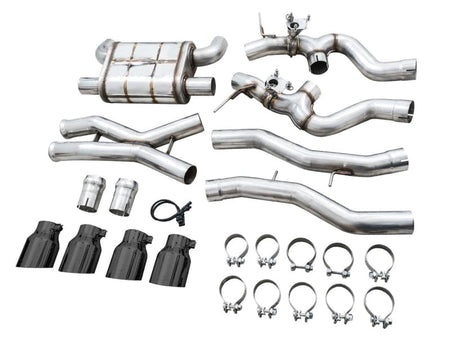 AWE Tuning Catback AWE SwitchPath Catback Exhaust for BMW G8X M3/M4 - Diamond Black Tips