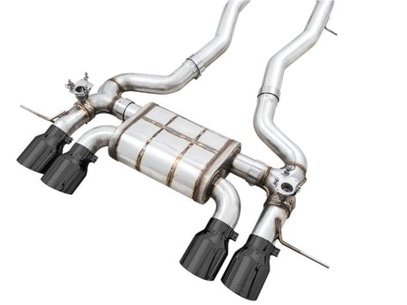 AWE Tuning Catback AWE SwitchPath Catback Exhaust for BMW G8X M3/M4 - Diamond Black Tips