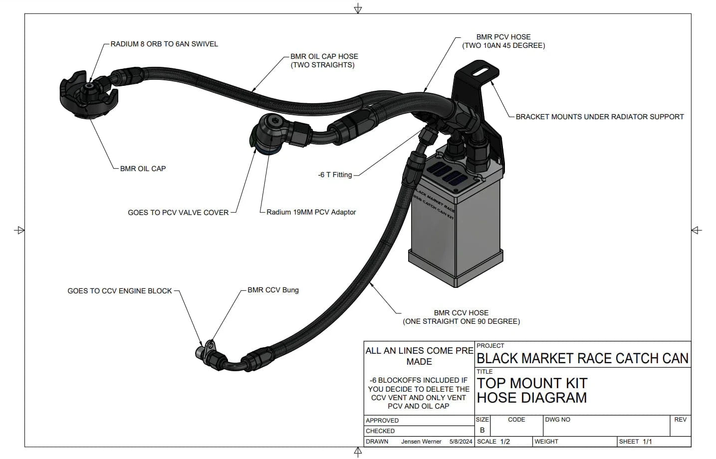Black Market Race Oil Catch Cans The Black Market B58 Gen 2 Catch Can