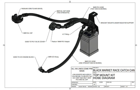 Black Market Race Oil Catch Cans The Black Market B58 Gen 2 Catch Can