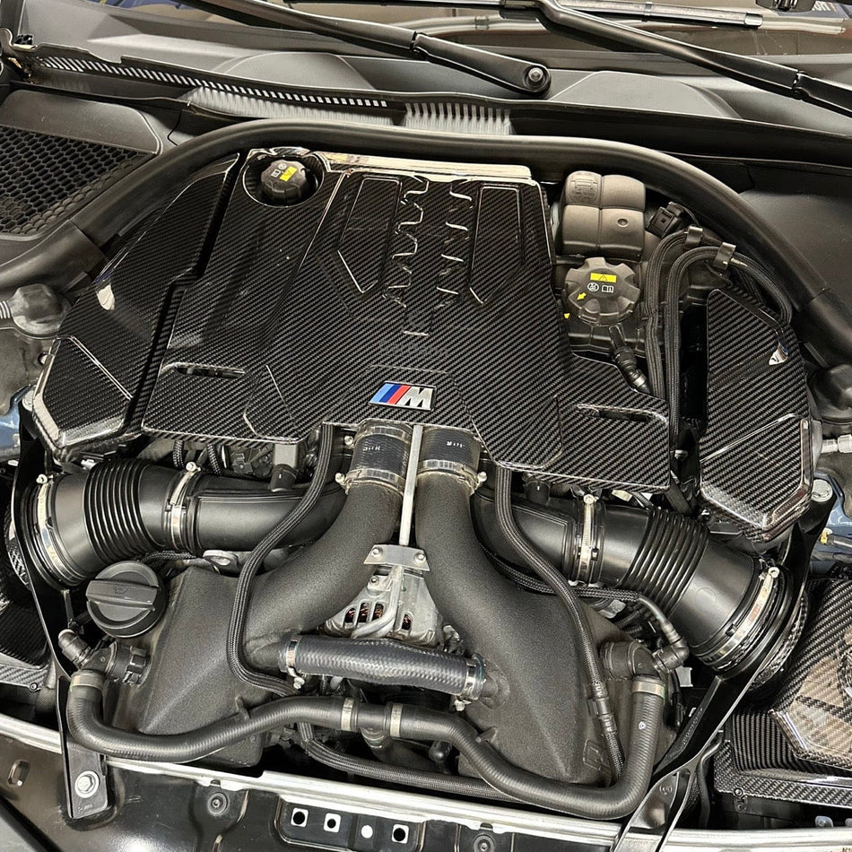 CarBahn Aerodynamics & Body Kits Carbon Fiber Engine Side Covers | BMW F90 M5/M8