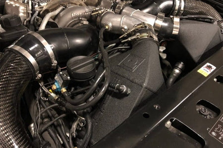 CSF Intercoolers CSF 12-16 BMW M5 (F10) / 12-18 BMW M6 (F06/F12/F13) Twin Charge-Air-Cooler Set - Crinkle Black
