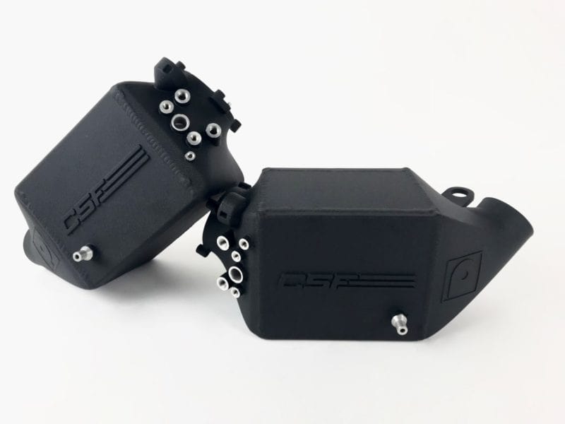 CSF Intercoolers CSF 12-16 BMW M5 (F10) / 12-18 BMW M6 (F06/F12/F13) Twin Charge-Air-Cooler Set - Crinkle Black