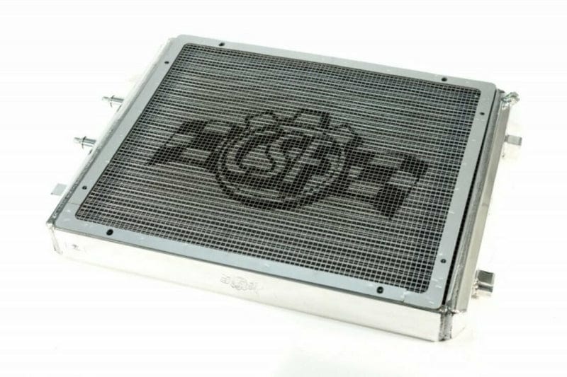 CSF Performance CSF 2014+ BMW M3/M4 (F8X) Front Mount Heat Exchanger w/Rock Guard - Black / Polished