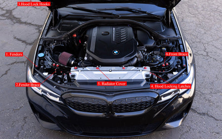 Downstar inc. Engine Bay BMW 2/3 Series 2019+ Dress Up Hardware Kit (G20/G21/G28/G42)