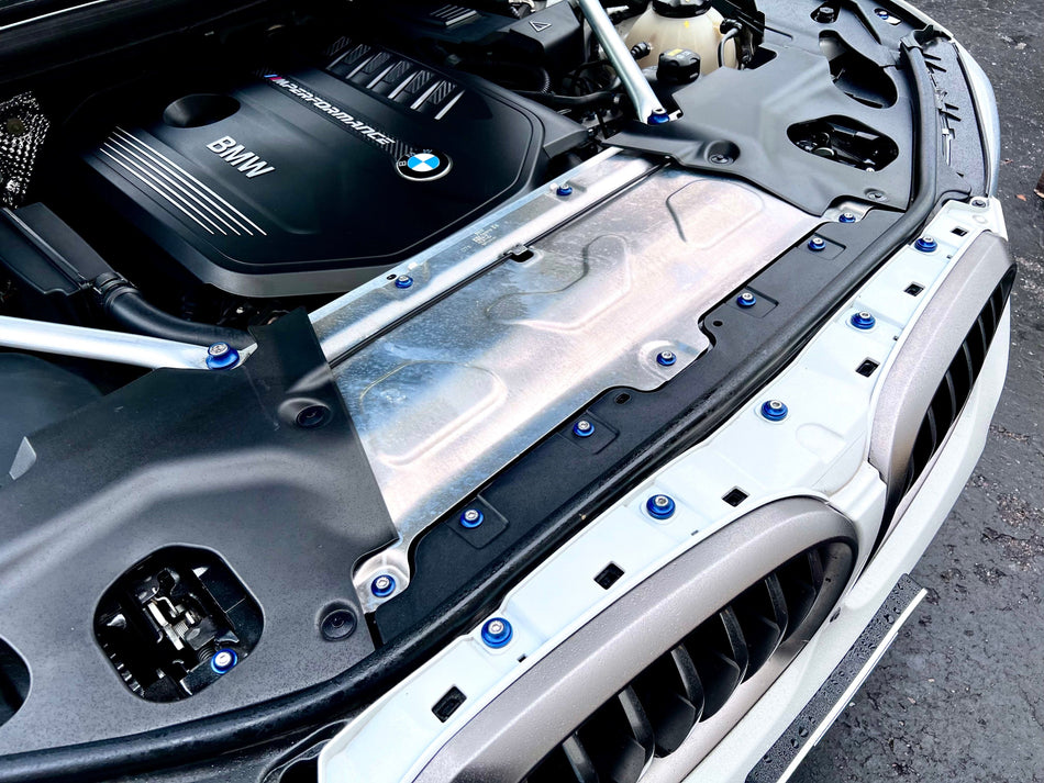 Downstar Inc. Engine Bay BMW 2018+ X3/X4 Dress Up Hardware Kit (F97/F98/G01/G02)