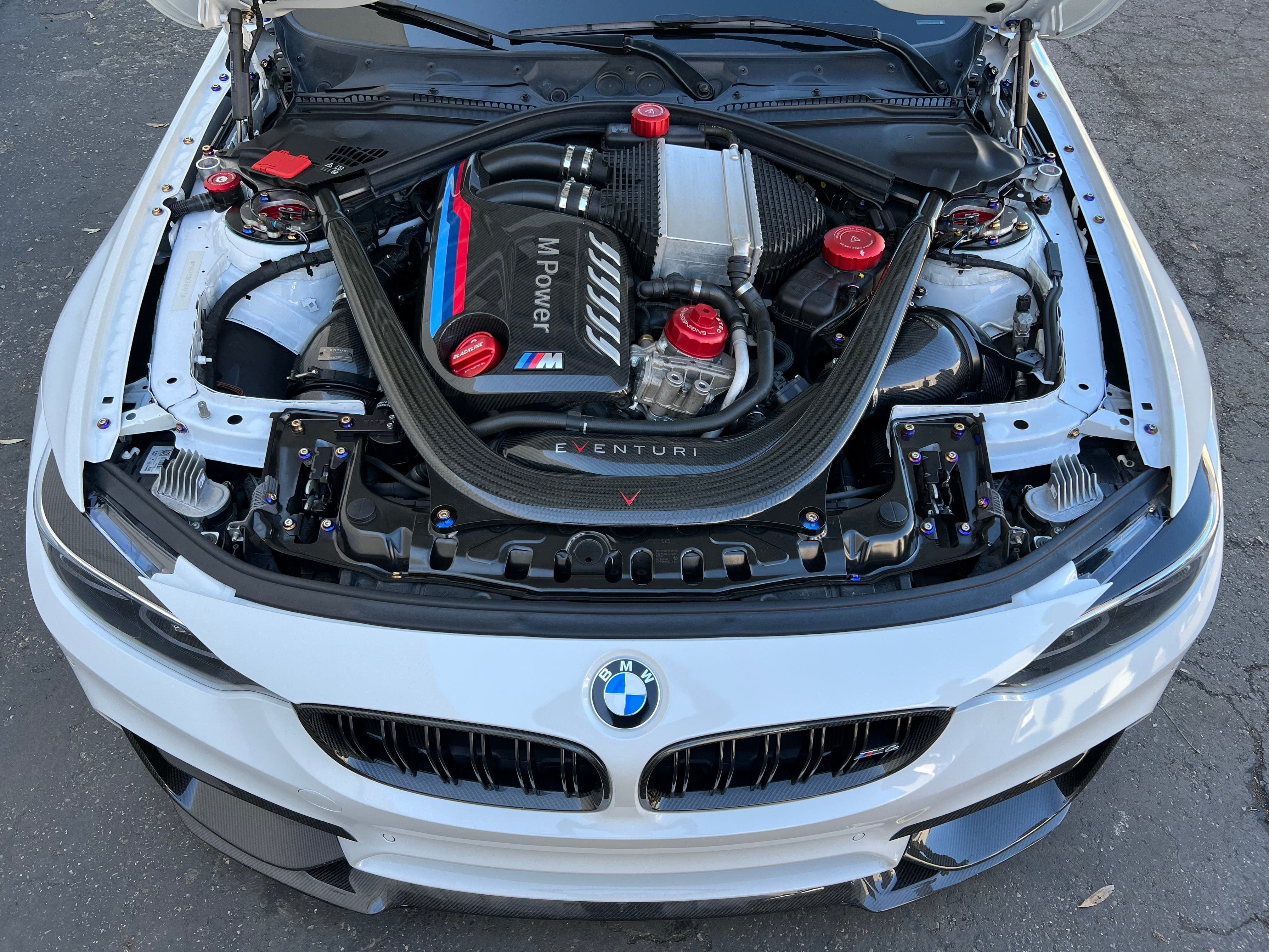 Titanium BMW F8x Aluminum Strut Brace Dress Up Hardware Kit