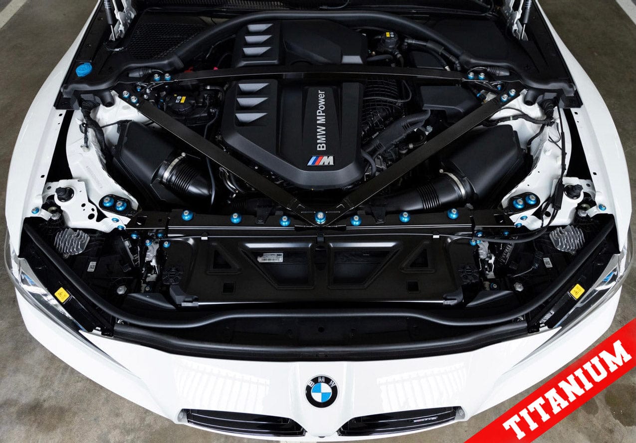 Downstar inc. Engine Bay Titanium BMW G8x 2020+ Billet Dress Up Hardware Kit (M3/M4)