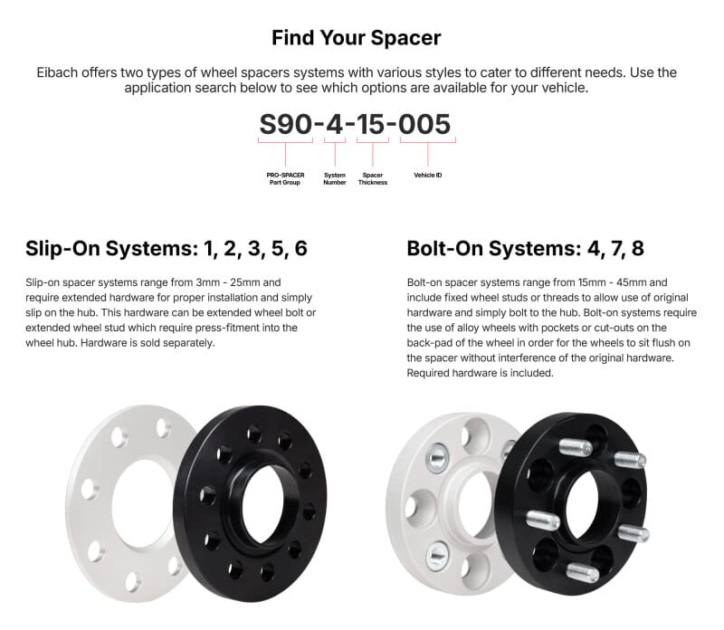 Eibach Wheel Spacers & Adapters Eibach 14-18 BMW 228i Pro-Spacer Kit (12mm Pair) (Black)