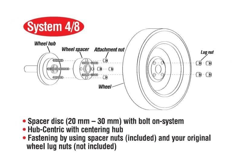 Eibach Wheel Spacers & Adapters Eibach Pro-Spacer System - 10mm Spacer / 5x120 Bolt Pattern / Hub Center 72.5 for 15-17 BMW M4 F83