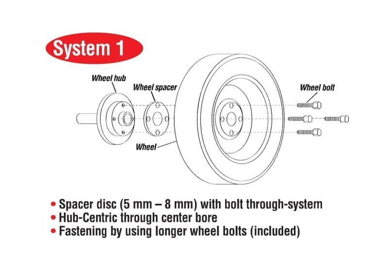 Eibach Wheel Spacers & Adapters Eibach Pro-Spacer System - 10mm Spacer / 5x120 Bolt Pattern / Hub Center 72.5 for 15-17 BMW M4 F83