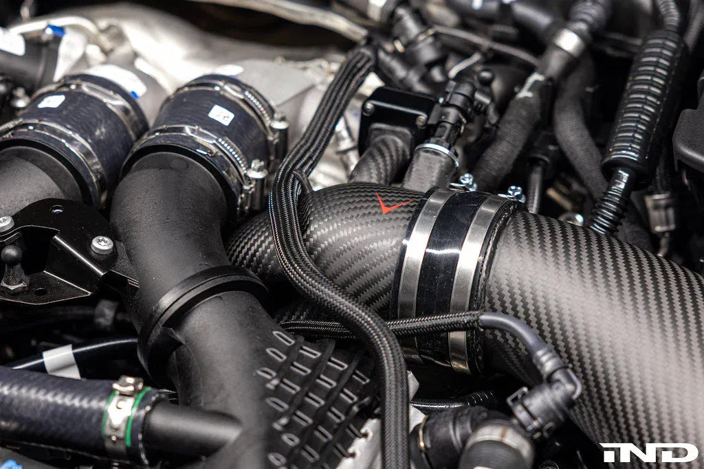 Eventuri Performance Matte Carbon Eventuri BMW G90 / G99 M5 (S68) Carbon Turbo Inlet Set