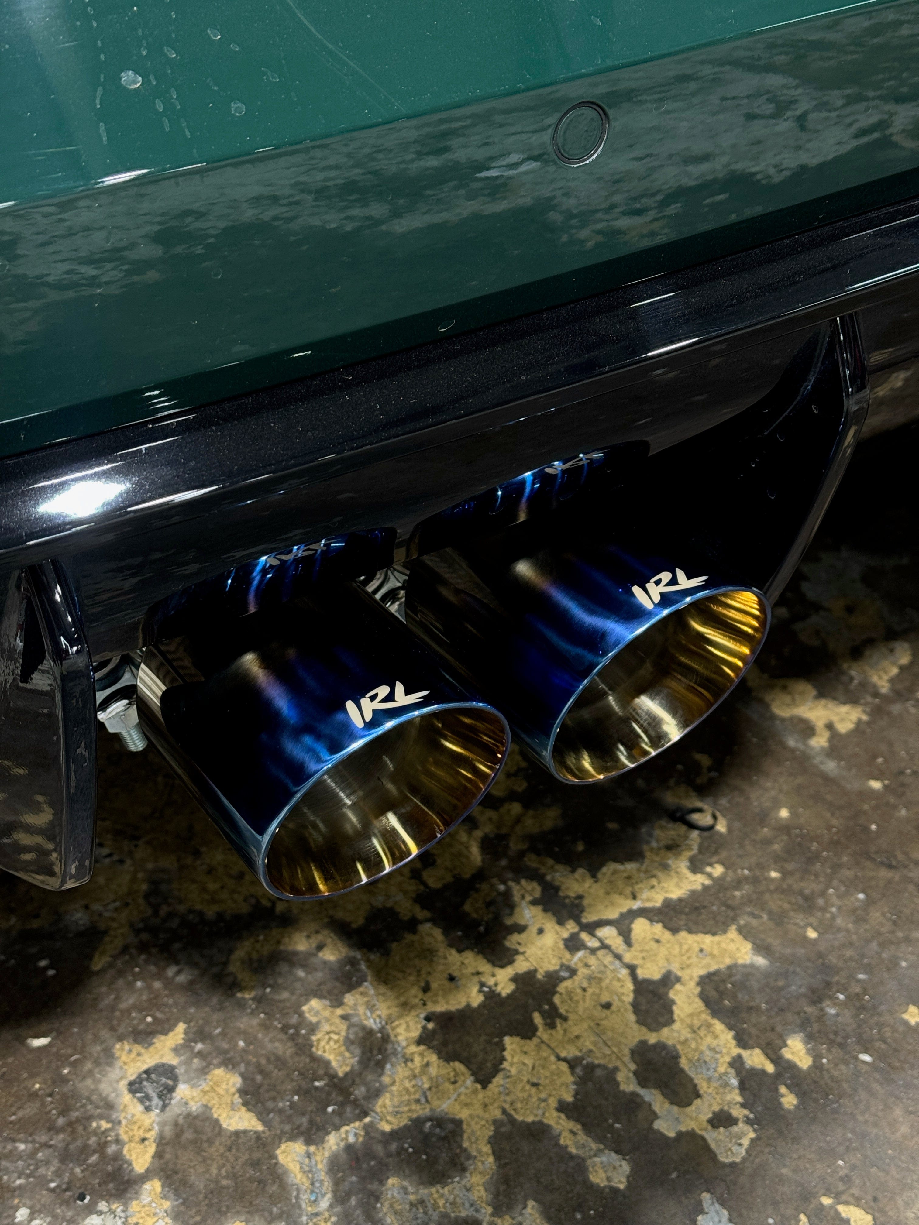 IRL LLC Tips Burnt Blue Stainless IRL 101MM Exhaust Tips