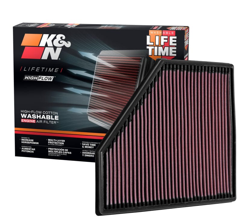 K&N Engineering Air Filters - Drop In K&N Replacement Air Filter 15-16 BMW 330I 2.0L