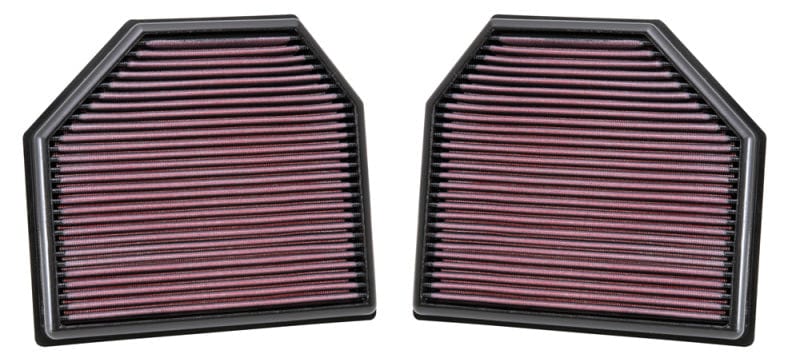 K&N Engineering Air Filters - Drop In K&N Replacement Air Filter for 11-14 BMW M5/M6 4.4L V8 / 2015 M4/M3 3.0L I6  (2 per box)