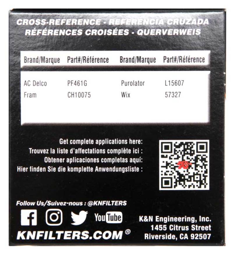 K&N Engineering Oil Filters K&N 2019 BMW M2 3.0L/M4 3.0L Cartridge Oil Filter