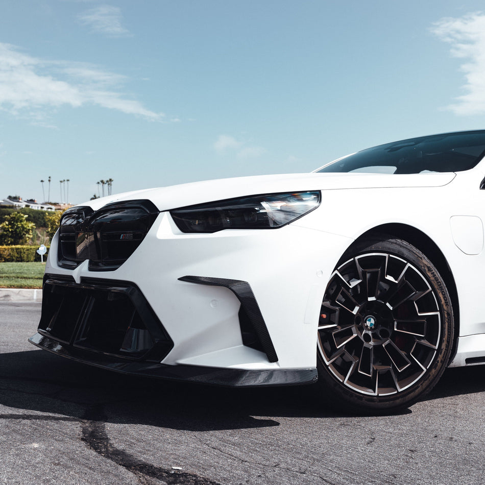 LAB Front Lip BMW G90 G99 M5 Pre Preg Dry Carbon Front Lip LAB Style