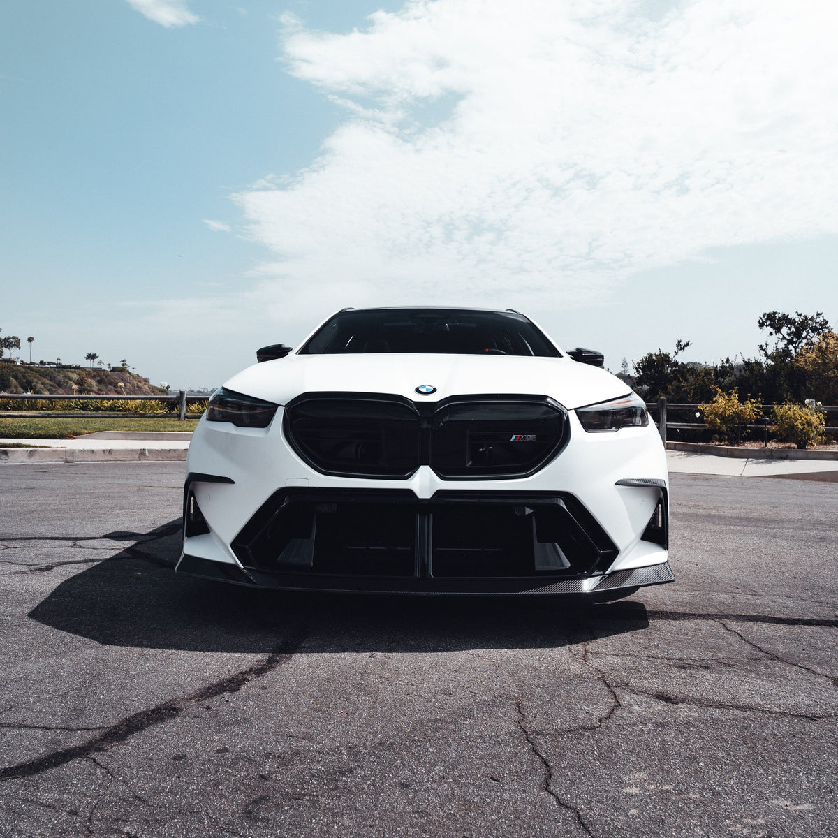 LAB Front Lip BMW G90 G99 M5 Pre Preg Dry Carbon Front Lip LAB Style
