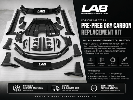 Legendary | Autobuilders Aero 992 911 GT3RS Carbon Replacement Kit