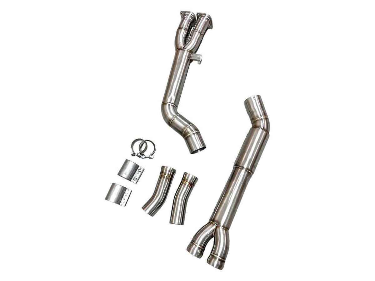 MAD Exhaust MAD BMW 2019+ X3M X4M F97 F98 S58 Single Resonated Midpipe