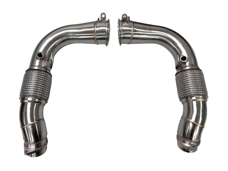 MAD Exhaust MAD BMW 2024+ X5M X6M F95 LCI F96 LCI Competition S68 Primary Downpipes Catless