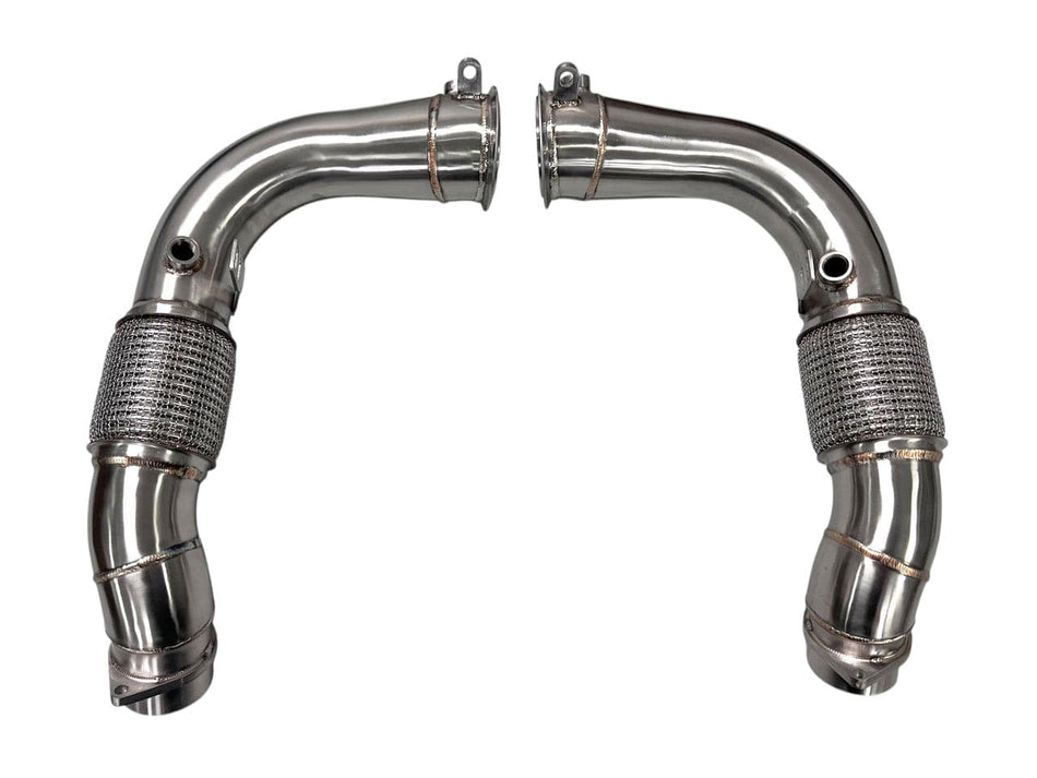 MAD Exhaust MAD BMW 2024+ X5M X6M F95 LCI F96 LCI Competition S68 Primary Downpipes Catless
