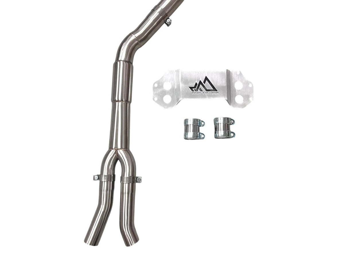 MAD Exhaust MAD BMW G8x M3 M4 S58 Resonated Single Midpipe (Brace Included)