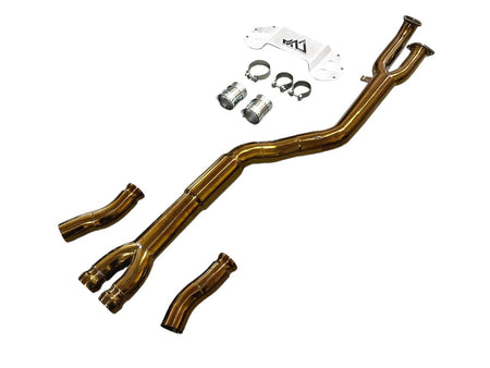 MAD Exhaust MAD BMW M3 M4 S58 G80 G82 Resonated Single Midpipe Titanium