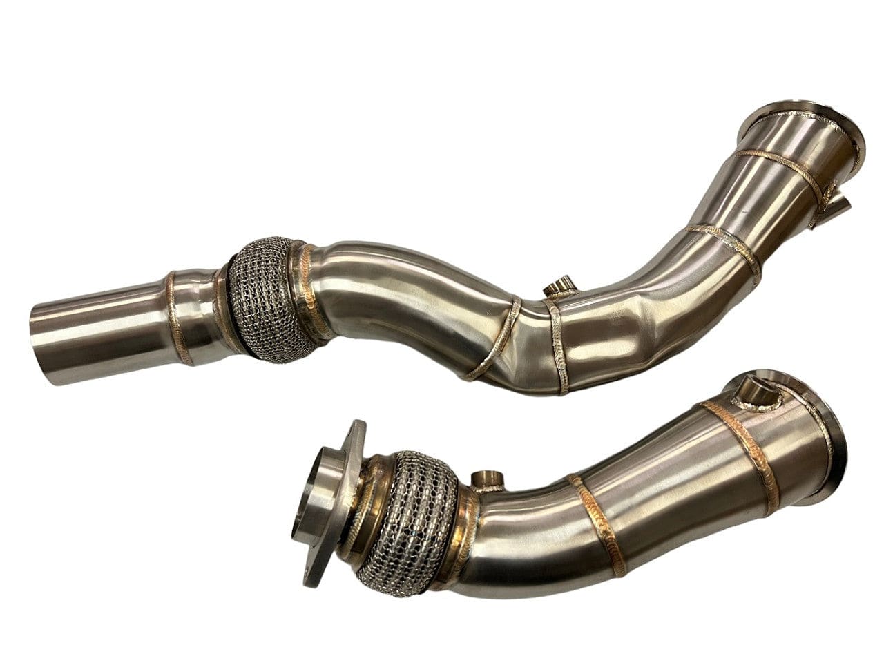 MAD Exhaust MAD BMW S55 3.5" Fat Boy Downpipes M2C M3 M4 W/ Flex Section