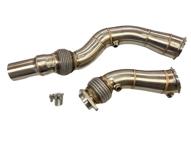 MAD Exhaust MAD BMW S55 3.5" Fat Boy Downpipes M2C M3 M4 W/ Flex Section