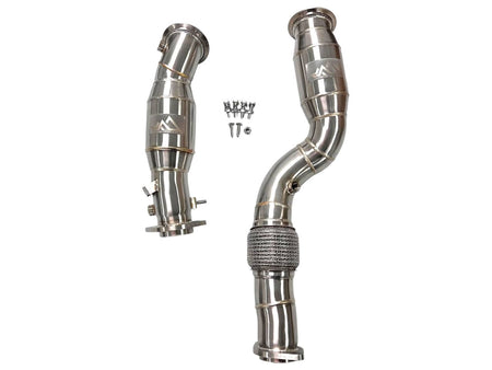 MAD Exhaust MAD BMW S58 Catted Downpipes M2 M3 M4 G87 G80 G82 G83 W/ Flex Section