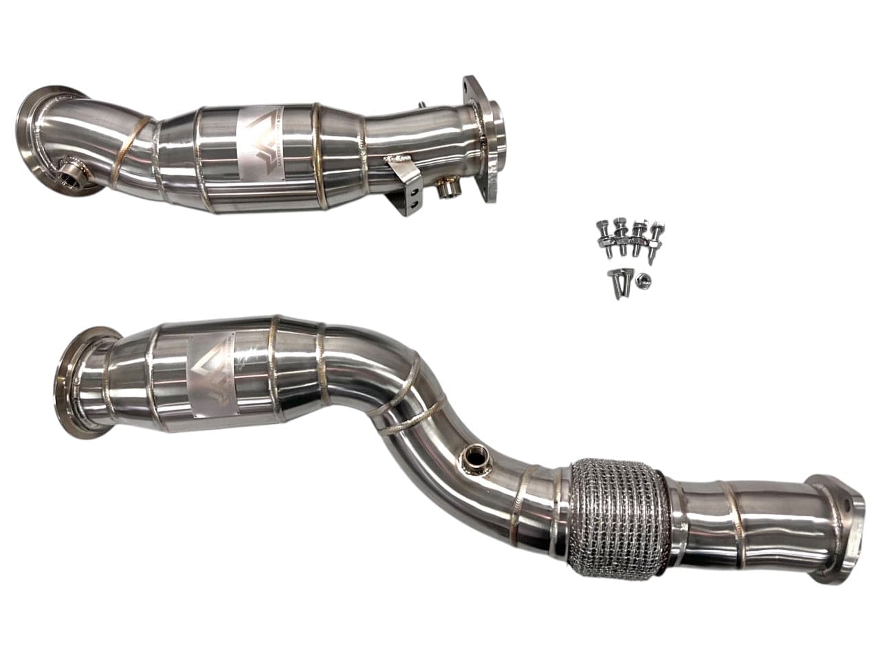 MAD Exhaust MAD BMW S58 Catted Downpipes M2 M3 M4 G87 G80 G82 G83 W/ Flex Section