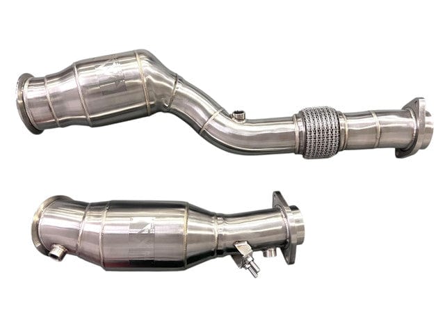 MAD Exhaust MAD BMW S58 Catted Downpipes M3 M4 G80 G82 G83 W/ No CEL Guarantee & Flex Section
