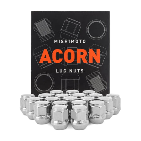 Mishimoto Lug Nuts Mishimoto Steel Acorn Lug Nuts M12 x 1.5 - 20pc Set - Chrome