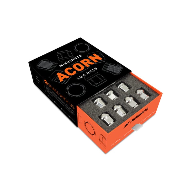 Mishimoto Lug Nuts Mishimoto Steel Acorn Lug Nuts M12 x 1.5 - 20pc Set - Chrome