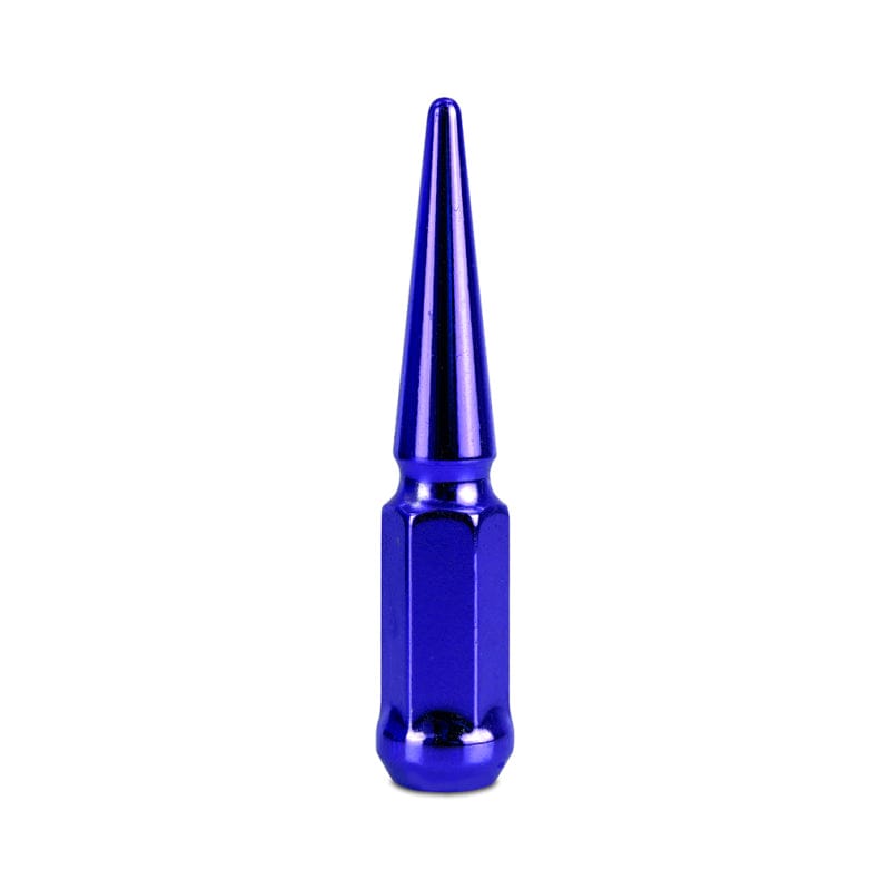 Mishimoto Lug Nuts Mishimoto Steel Spiked Lug Nuts M12x1.5 20pc Set - Blue