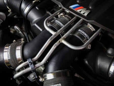 Mishimoto Performance Mishimoto 12-16 BMW F10 M5 Intercooler Pipe Kit Micro Wrinkle Black