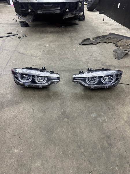 Open Box Lighting (USED) LCI Style LED YELLOW/WHITE Color Switching Headlights - F30 3 Series / F31 3 Series