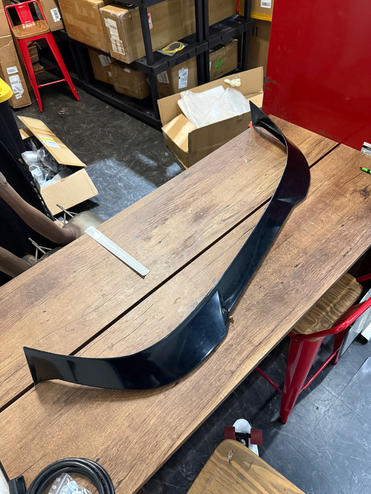 Open Box Spoiler (OPEN BOX) VW Golf R & Golf GTI Clubsport Mk8 EVO-1 Gloss Black Rear Spoiler