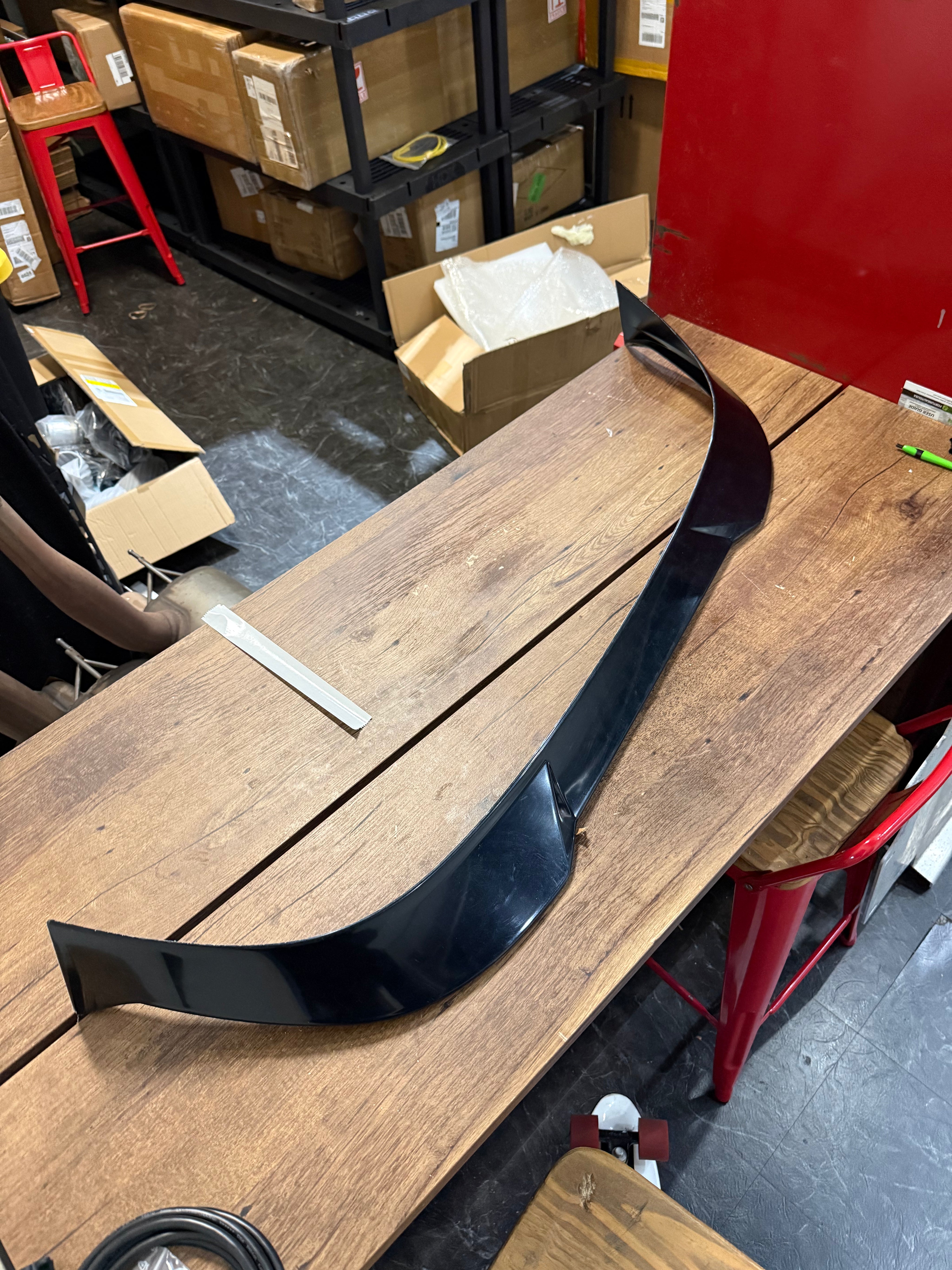 Open Box Spoiler (OPEN BOX) VW Golf R & Golf GTI Clubsport Mk8 EVO-1 Gloss Black Rear Spoiler