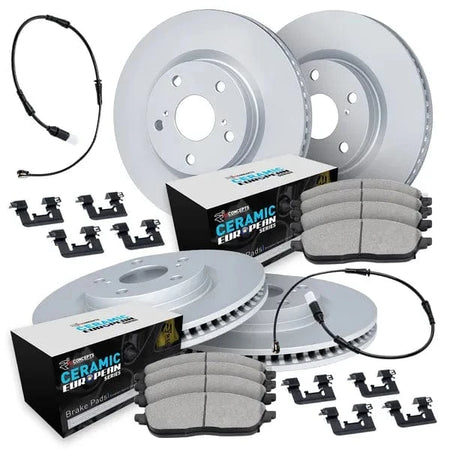 R1 Concepts Braking R1 Concepts WDTS2-12275 Brake Rotors - Carbon Coated W/ Euro Ceramic Pads