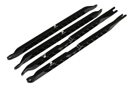 RENNELEMENT Engine Bay Anodized Black RENNELEMENT BMW X5, X6 and X7 CNC Aluminum Strut Brace Set