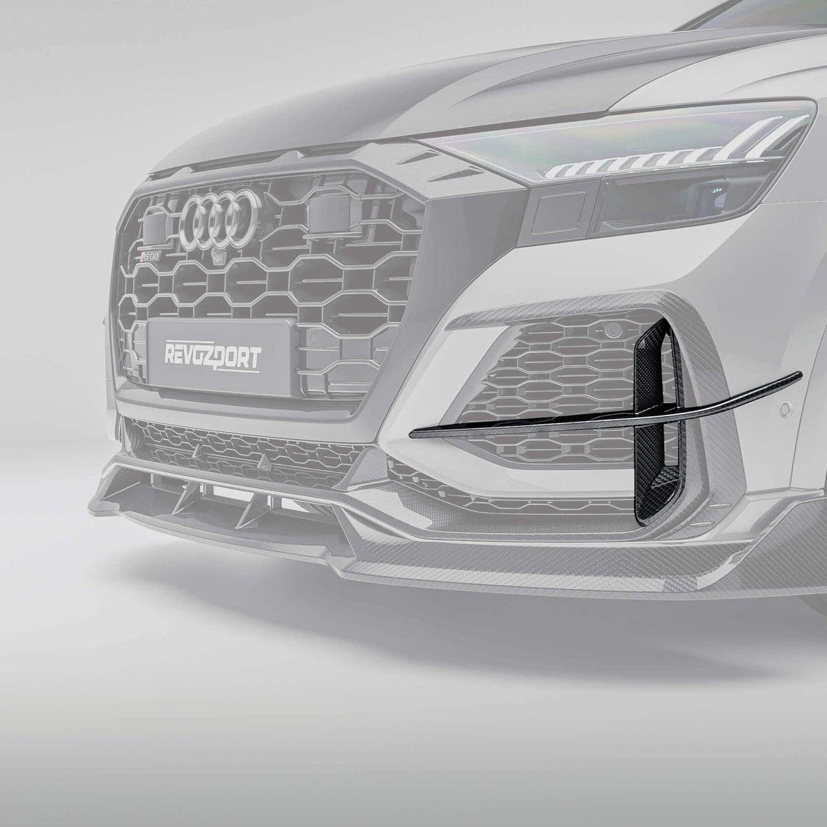 Revozport Canards Audi RSQ8 Pre-LCI Carbon Fiber Front Canards