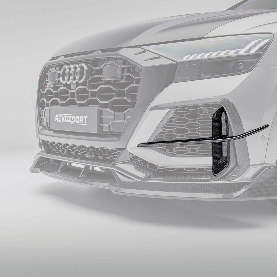 Revozport Canards Audi RSQ8 Pre-LCI Carbon Fiber Front Canards