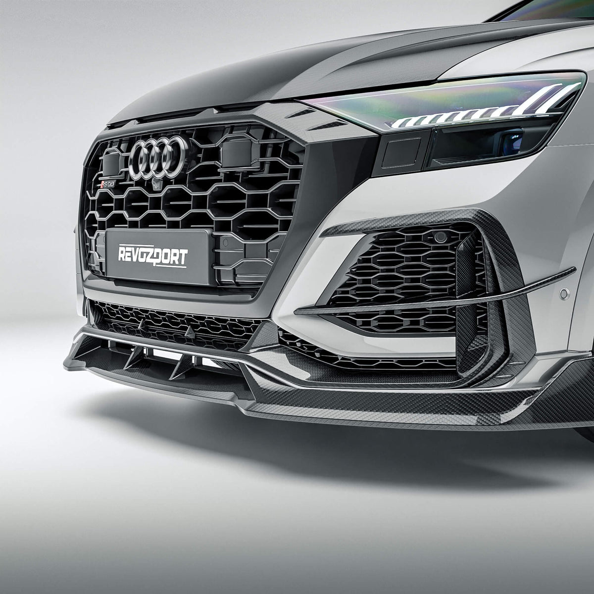 Revozport Canards Audi RSQ8 Pre-LCI Carbon Fiber Front Canards