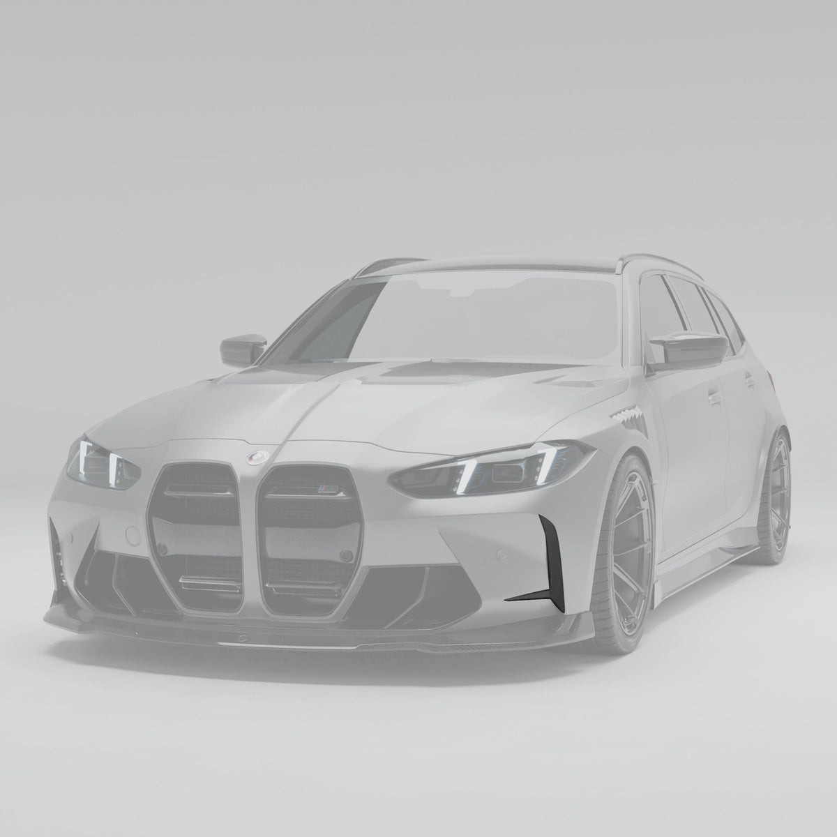 Revozport Canards BMW M3 G81 Carbon Fiber Front Bumper Canards