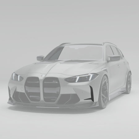 Revozport Canards BMW M3 G81 Carbon Fiber Front Bumper Canards