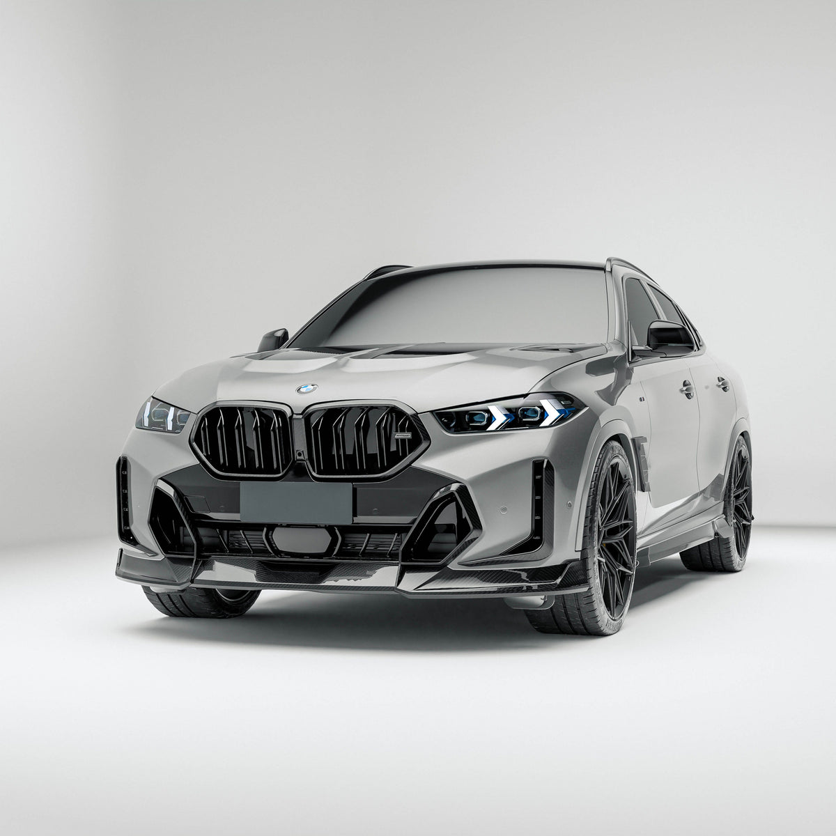 Revozport Canards BMW X6 G06 LCI Carbon Fiber Front Canards