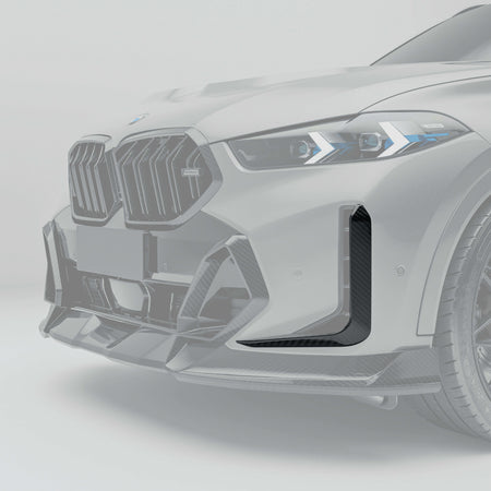 Revozport Canards BMW X6 G06 LCI Carbon Fiber Front Canards