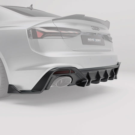 Revozport Diffuser Audi RS5 B9.5 Coupe Carbon Fiber Rear Diffuser
